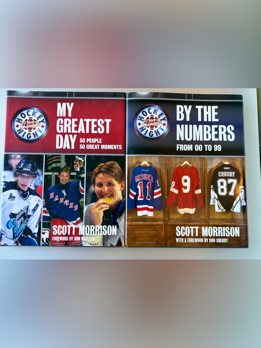 Hockey Night in Canada -2 hardcover book set for hockey fans. New.